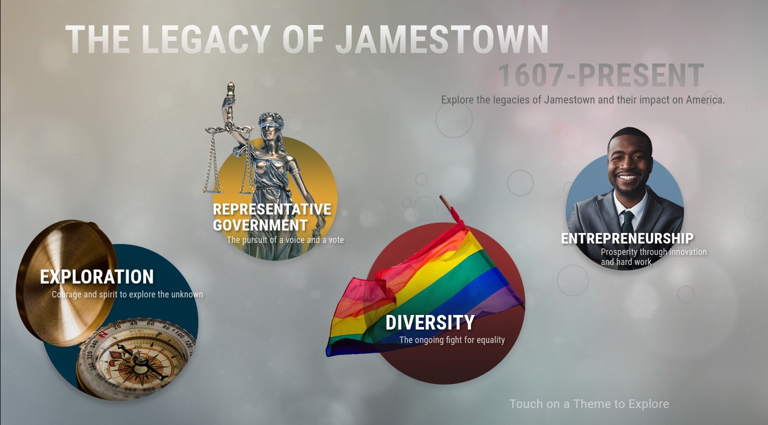 Jamestown Legacy Wall Interactive