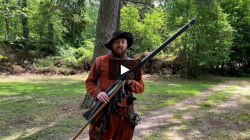 17th Century Musket Use in England and Virginia Video