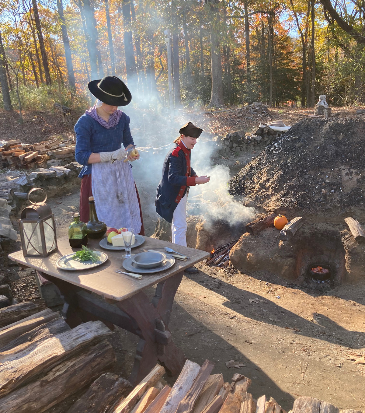 Continental Army camp kitchen