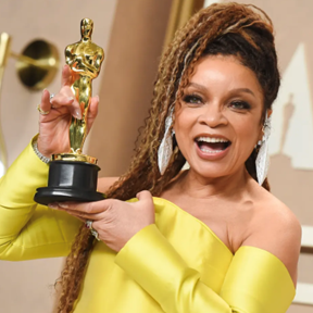 Ruth E. Carter holding an Academy Award statue - Getty Images