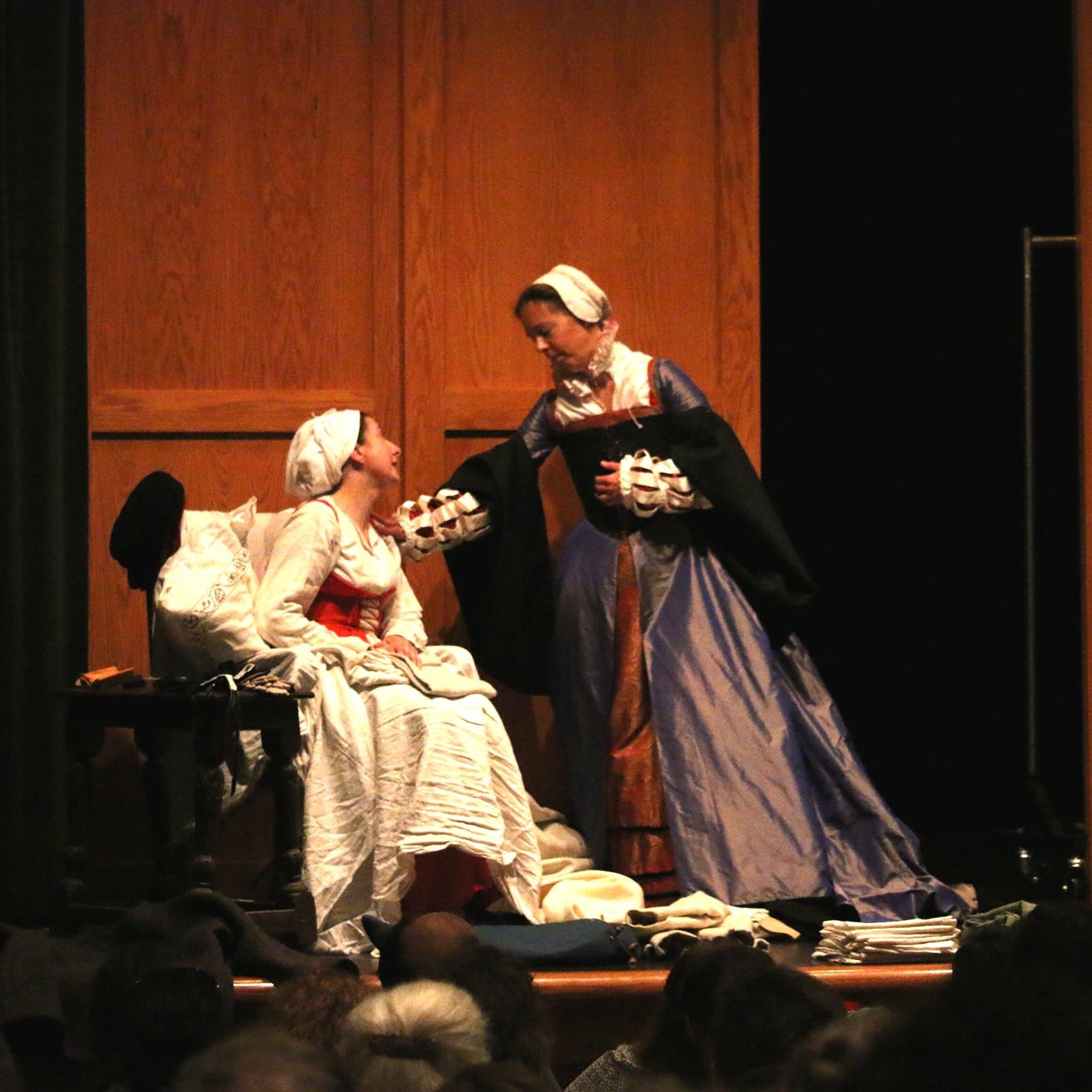 A dramatic performance by the members of Tudor Tailor in period costumes